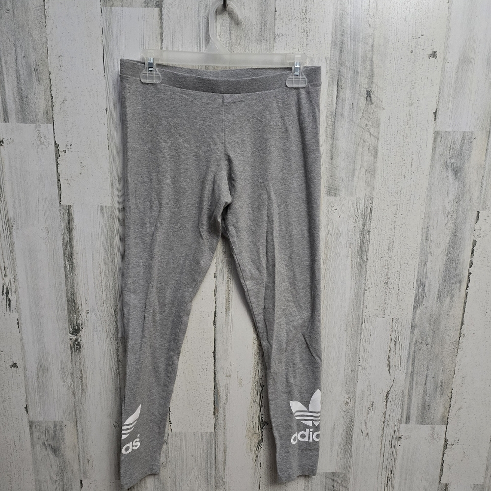 Adidas Womens Gray Leggings Size Medium